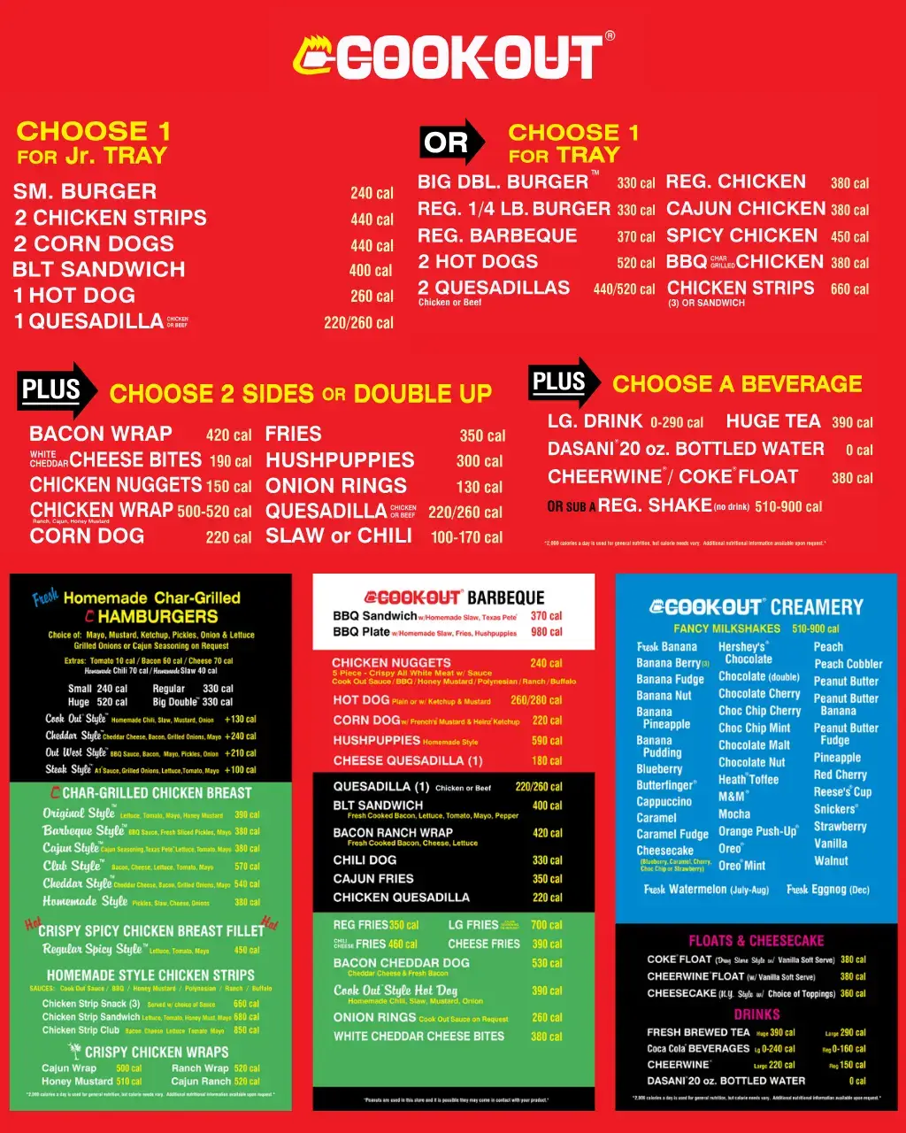 cookout menu
