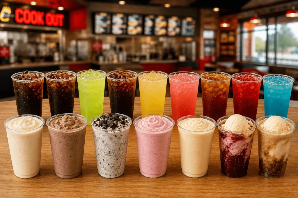Cookout Drinks Menu